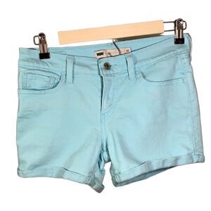 LEVI’S Women’s Cuffed Denim Jean Shorts Light Blue Size 26